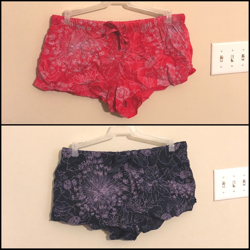 Victoria Secret Large Cute Pajama Shorts, Set of 2